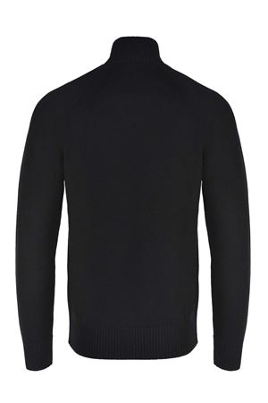 Black virgin wool sweater PAOLO PECORA | A072F0099000